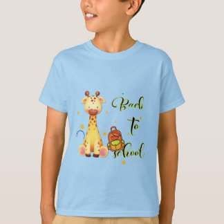 T-shirt Le dos de l'école : Prêt, prêt, apprends !