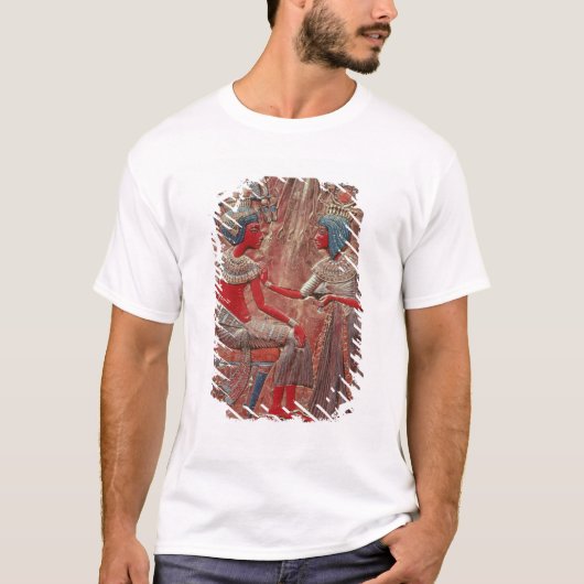 T-shirt Le dos du trône de Tutankhamun (Devant)