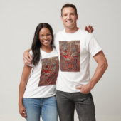 T-shirt Le dos du trône de Tutankhamun (Unisexe)