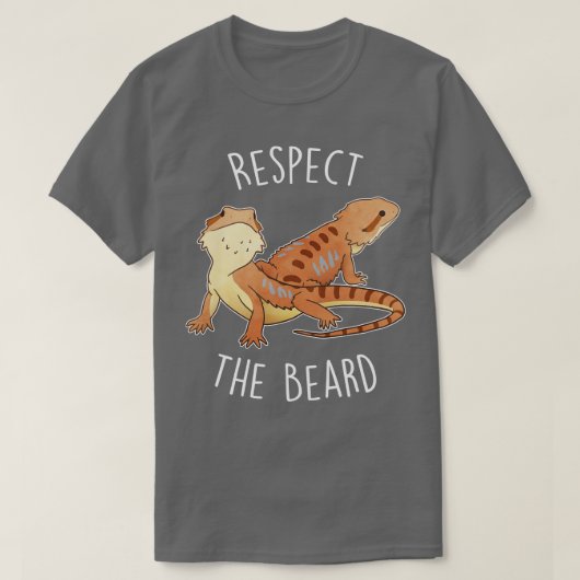 T-shirt Le dragon à poils respecte la barbe (Design devant)