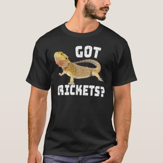 T-shirt Le Dragon Arpenté A Obtenu Des Crickets Lizard Rep (Devant)