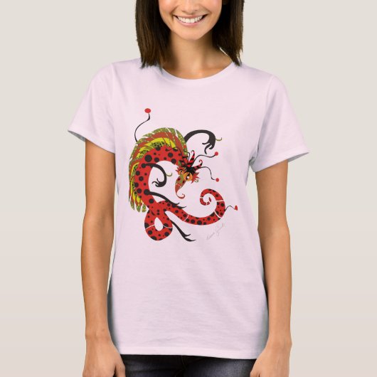 T-shirt Le Dragon Dansant En Scène (Devant)
