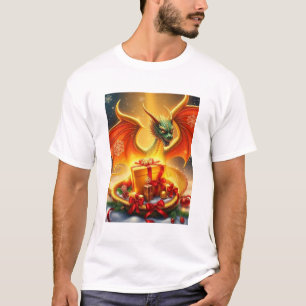 T-shirt **Le Dragon de la Magie de Noël**