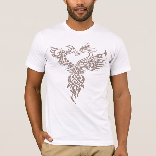 T-shirt Le dragon et le Pheonix font face (Devant)