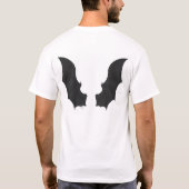 T-shirt Le dragon noir s'envole la chemise (Dos)