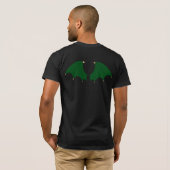 T-shirt Le dragon s'envole vert-foncé (Dos entier)