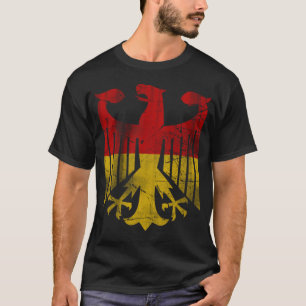T-shirt Le drapeau allemand vintage de l'Allemagne Eagle