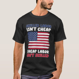 T-shirt Le drapeau américain de la Fête du Travail n'est p