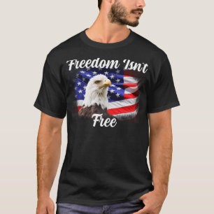 T-shirt Le drapeau américain de l'aigle à tête blanche n'e