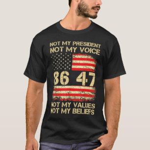 T-shirt Le drapeau américain ne résiste pas à mon présiden