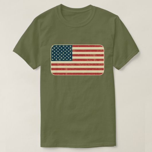 T-shirt Le drapeau américain s'est fané (Design devant)