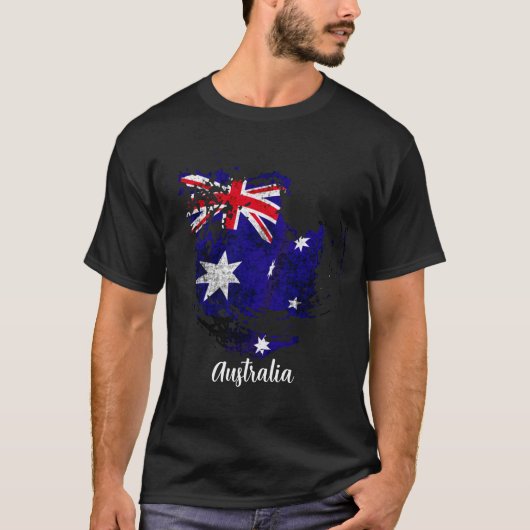 T-shirt le drapeau australien (Devant)