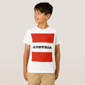 T-shirt Le drapeau autrichien (Devant entier)