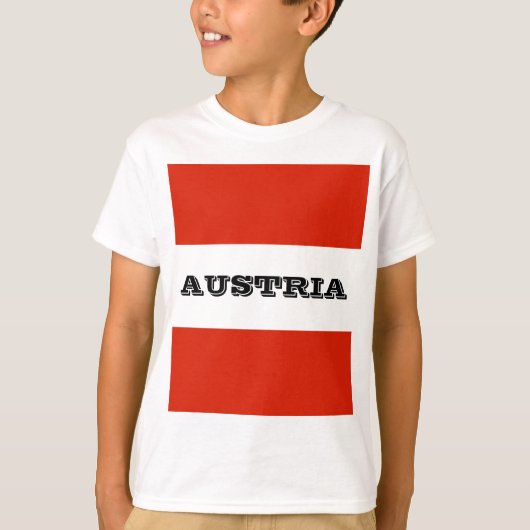 T-shirt Le drapeau autrichien (Devant)