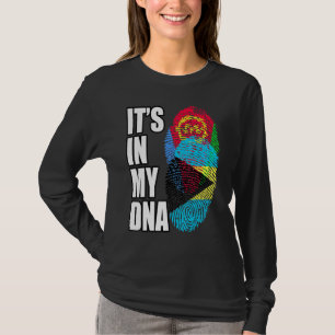T-shirt Le Drapeau D'ADN Bahaméen Et Erythréen Mélange Le
