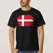T-shirt Le drapeau danois (Devant)