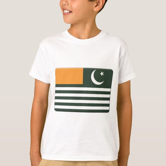 T-shirt Le drapeau d'Azad Cachemire PERSONNALISENT (Devant)