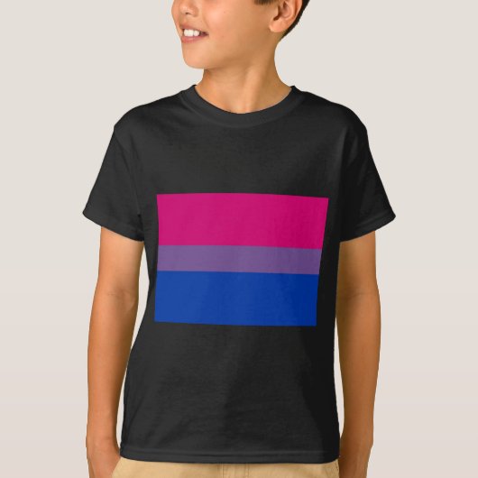 T-shirt Le drapeau de Bi vole pour la fierté bisexuelle (Devant)