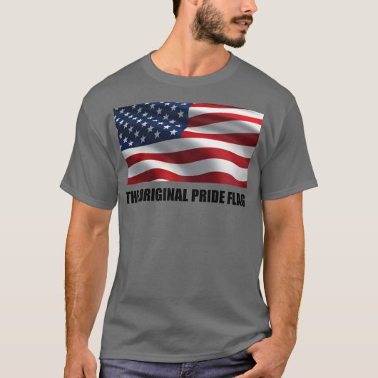 T-shirt Le drapeau de fierté original (Devant)