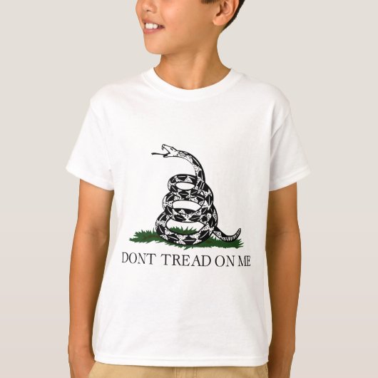 T-shirt Le drapeau de Gadsden "ne marchent pas sur moi " (Devant)