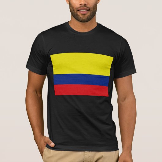 T-shirt Le drapeau de la Colombie (Devant)