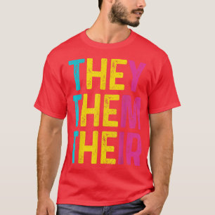 T-shirt Le Drapeau De La Fierté Panséale Les Pronononce Le