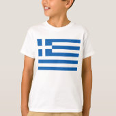 T-shirt Le drapeau de la Grèce (Devant)