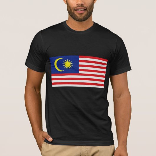 T-shirt Le drapeau de la Malaisie (Devant)