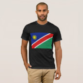 T-shirt Le drapeau de la Namibie (Devant entier)