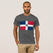 T-shirt Le drapeau de la République Dominicaine (Devant entier)