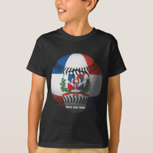 T-shirt Le drapeau de la République Dominicaine a couvert