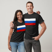 T-shirt Le Drapeau de la Russie (Unisexe)