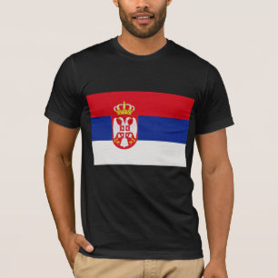 T-shirt Le drapeau de la Serbie
