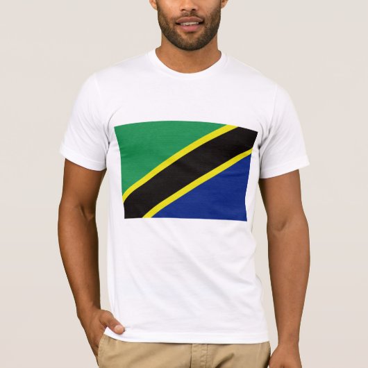 T-shirt Le drapeau de la Tanzanie (Devant)