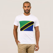 T-shirt Le drapeau de la Tanzanie (Devant entier)