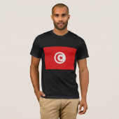 T-shirt Le drapeau de la Tunisie (Devant entier)
