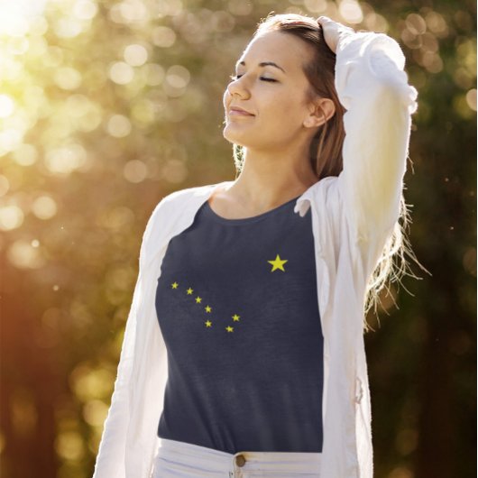T-shirt Le drapeau de l'Alaska