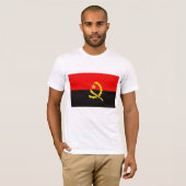 T-shirt Le drapeau de l'Angola (Devant entier)