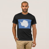 T-shirt Le drapeau de l'Antarctique (Devant entier)