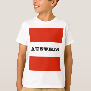 T-shirt Le drapeau de l'Autriche
