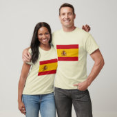 T-shirt Le drapeau de l'Espagne (Unisexe)