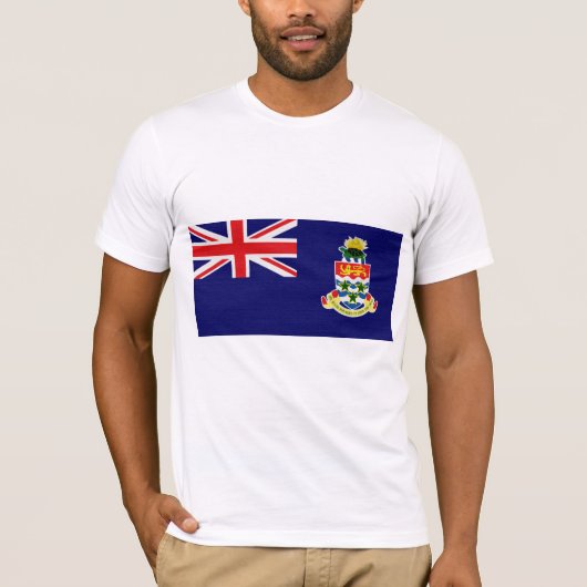 T-shirt Le drapeau de l'Île Caïman (Devant)
