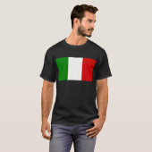T-shirt Le drapeau de l'Italie (Devant entier)