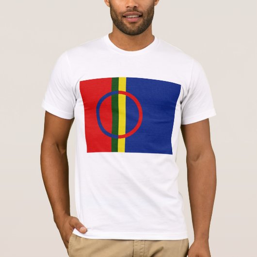 T-shirt Le drapeau de Sami (Devant)