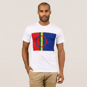 T-shirt Le drapeau de Sami (Devant entier)