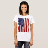 T-shirt Le drapeau des États-Unis d'Amérique (Devant entier)