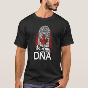 T-shirt Le drapeau du Canada, empreintes digitales C'est d