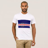 T-shirt Le drapeau du Cap Vert (Devant entier)