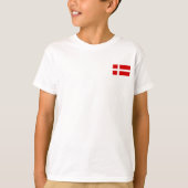 T-shirt Le drapeau du Danemark (Devant)