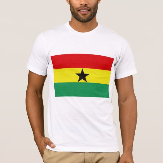 T-shirt Le drapeau du Ghana (Devant)